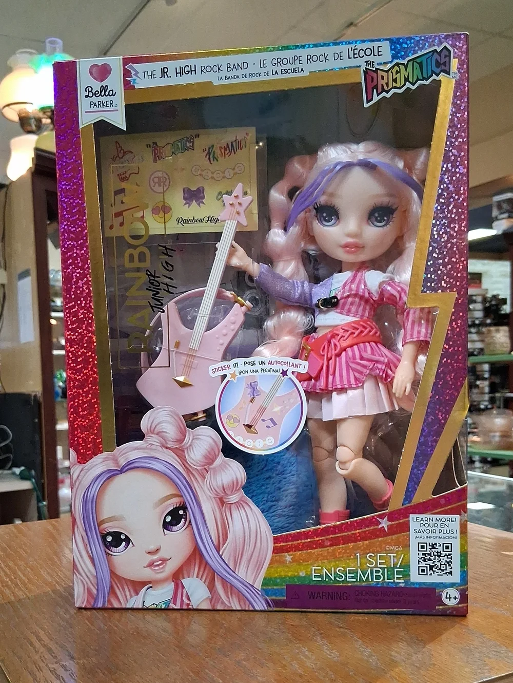 Rainbow Jr. High Prismatic Doll — Pink & Purple Kids Doll